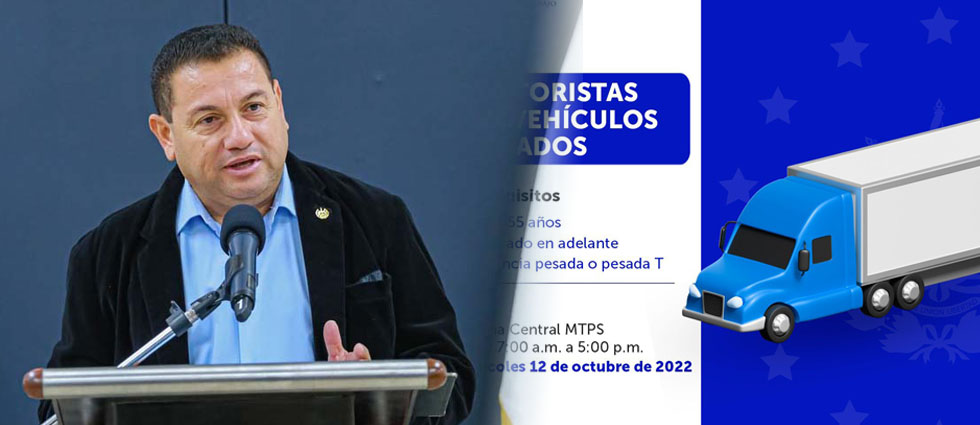 Ministro Castro informa que buscan motoristas con licencias pesadas para plazas con sueldos de $500 a $1,500 mensuales