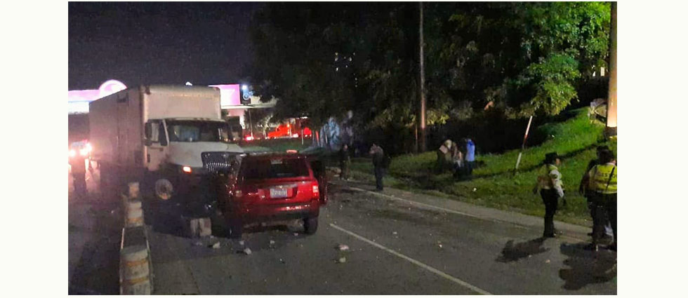 Conductor acaba detenido tras fuerte accidente de tránsito sobre la carretera Panamericana