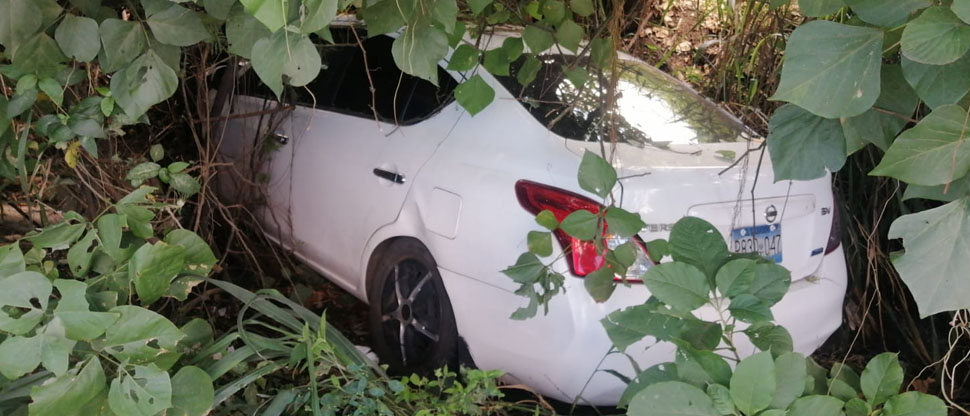 Dos personas resultan lesionadas luego que su vehículo se salió de la carretera en Lourdes