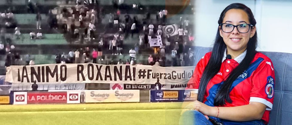 Aficionados aliancistas dejan a un lado la rivalidad y se solidarizan con Roxana Hérnandez