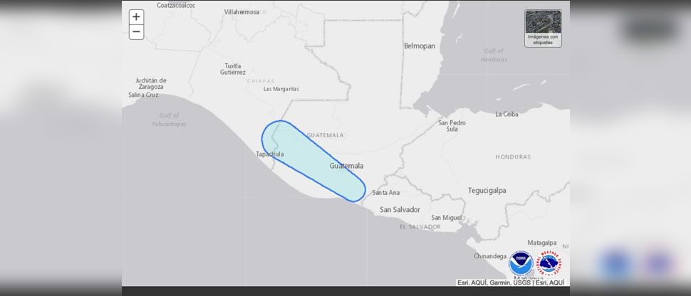 Julia se degrada de tormenta a depresión tropical al ingresar a Guatemala