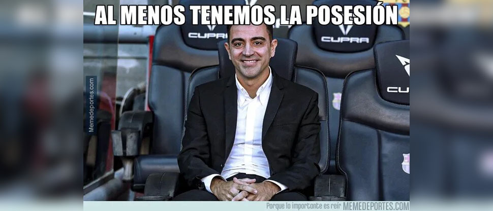 Xavi es el protagonista de los divertidos memes tras la derrota del Barcelona en el clásico español
