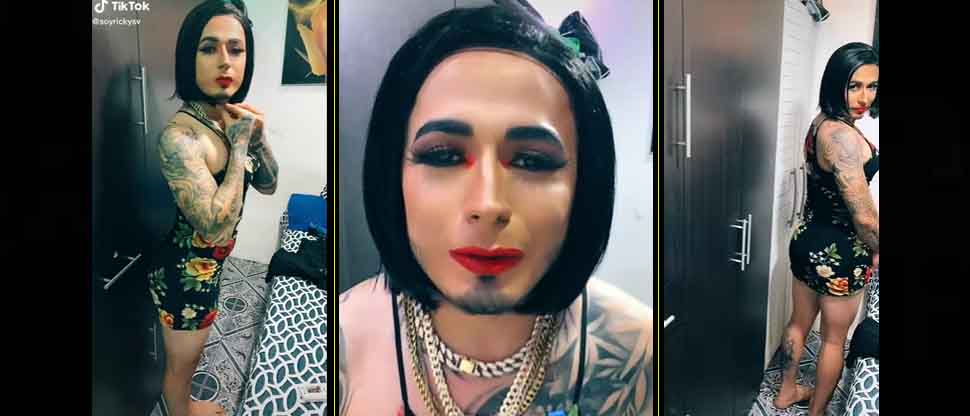 ¡Qué hermosa! El Ricky se viste de mujer para pedir este favor a sus seguidores