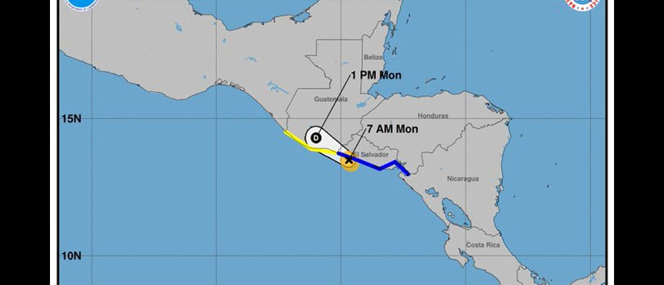 Tormenta tropical Julia ya ingresó a territorio Guatemalteco