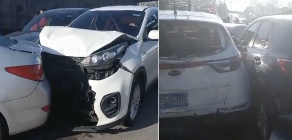 Un herido de gravedad tras múltiple accidente sobre bulevar Monseñor Romero