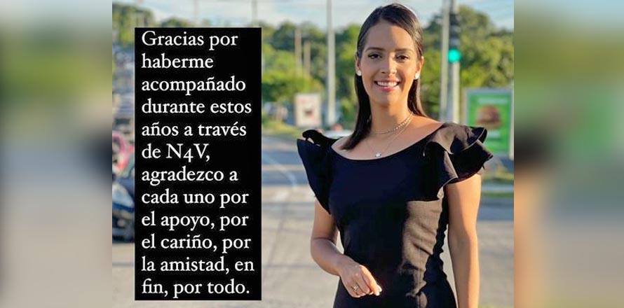 Fiorentina Campos se despide se TCS y anuncia nuevos proyectos en su vida