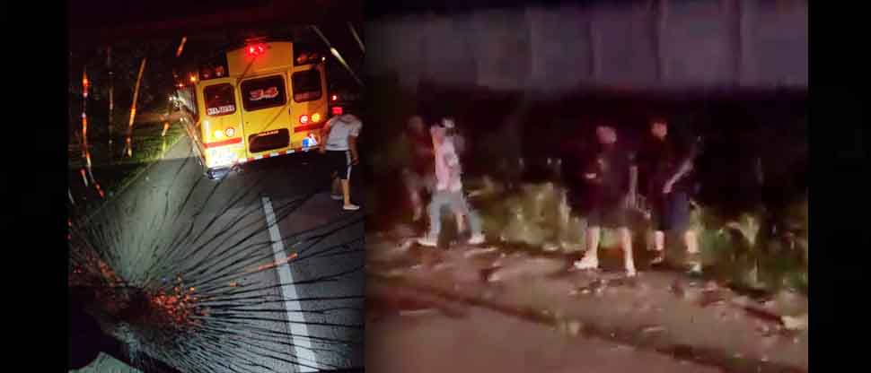 VIDEO: Aficionados del Alianza lanzan piedras a vehículos tras derrota de su equipo en Santa Ana