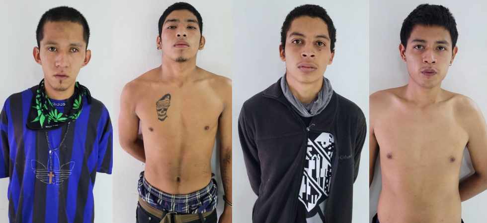 Capturan a cuatro peligrosos pandilleros que se escondían en una casa de Quezaltepeque