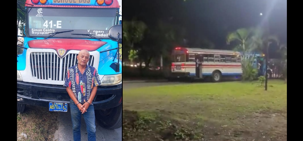 Busero que circulaba en sentido contrario en Soyapango es detenido por PNC