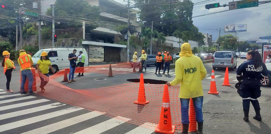 Intervienen cárcava formada sobre paseo Escalón