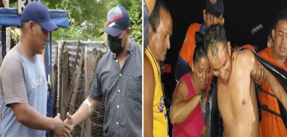 Entregan $500 a salvadoreño que arriesgó su vida para salvar a hombre que era arrastrado por corriente