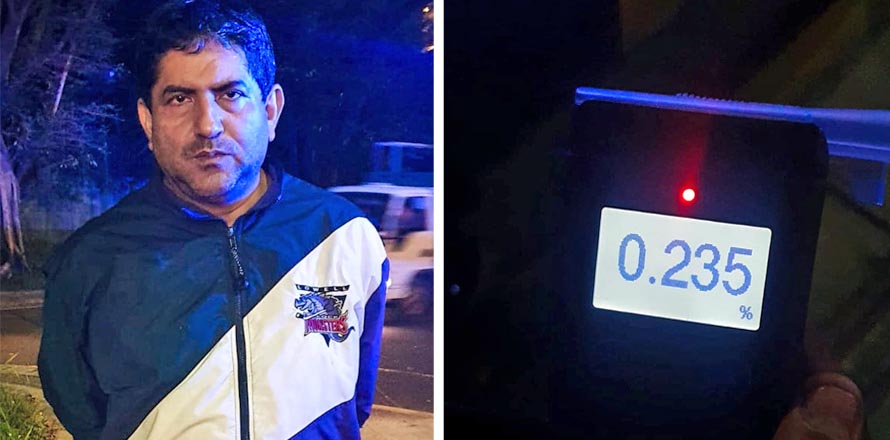 Capturan a sujeto que manejaba una moto completamente ebrio