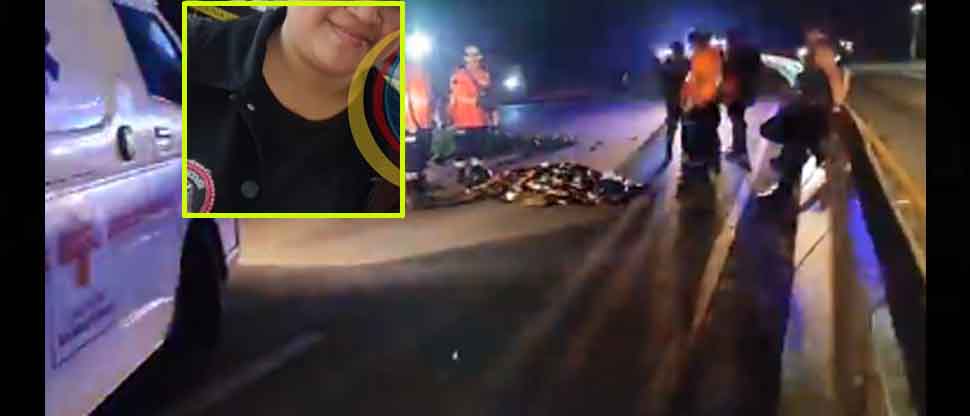 Ella era Ana, joven que falleció al accidentarse cuando viajaba con su esposo en motocicleta