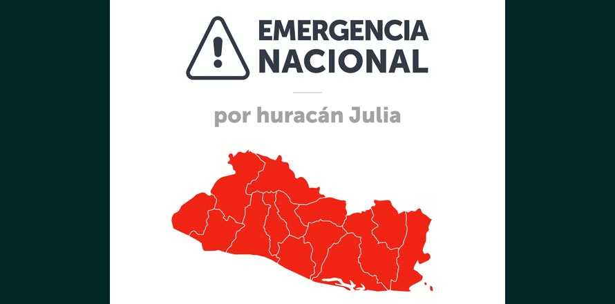 Se declara Emergencia Nacional por huracán Julia