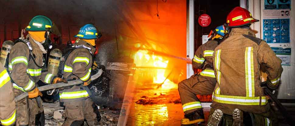 Bomberos sofocan incendio en supermercado de la alameda Enrique Araujo, San Salvador
