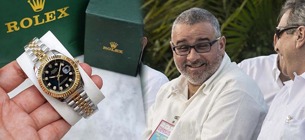 ¿Se quedó sin dinero? Captan a Funes comprando relojes de imitación en Nicaragua