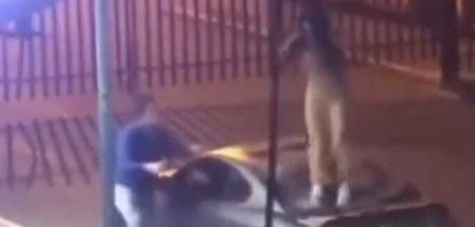 VIDEO: Mujer destroza el parabrisas del vehículo de su novio por celos