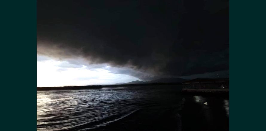 Circula imagen que muestra el ingreso del Tormenta Julia en La Unión