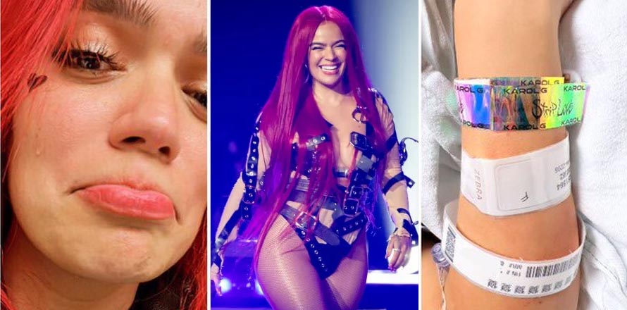 Mujer da a luz en pleno concierto de Karol G