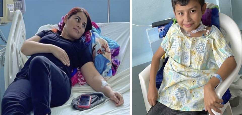 «Mi hijo está feliz», dice madre salvadoreña tras donarle un riñón a su pequeño hijo
