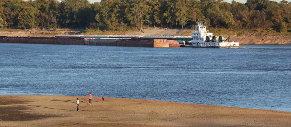Río Misisipi se encuentra «muy golpeado» por dura sequía en EEUU
