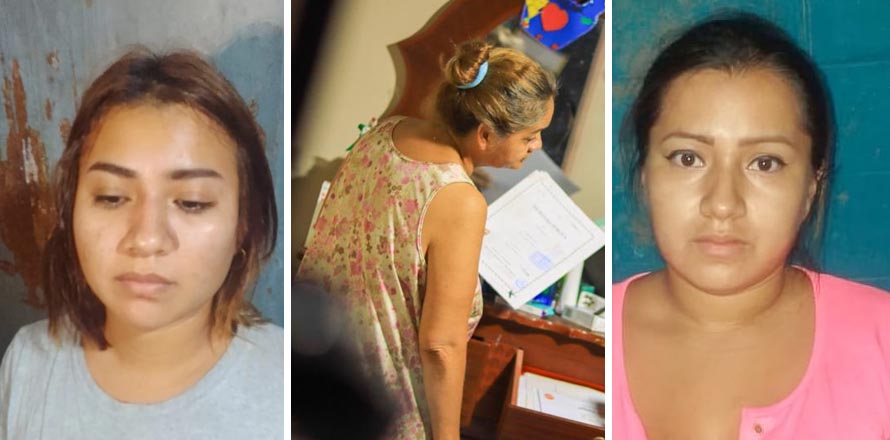 Mujeres colaboradoras de pandillas caen en manos de la justicia  