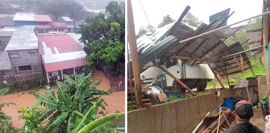 Huracán Julia derriba árboles, postes y techos en varias localidades de Nicaragua