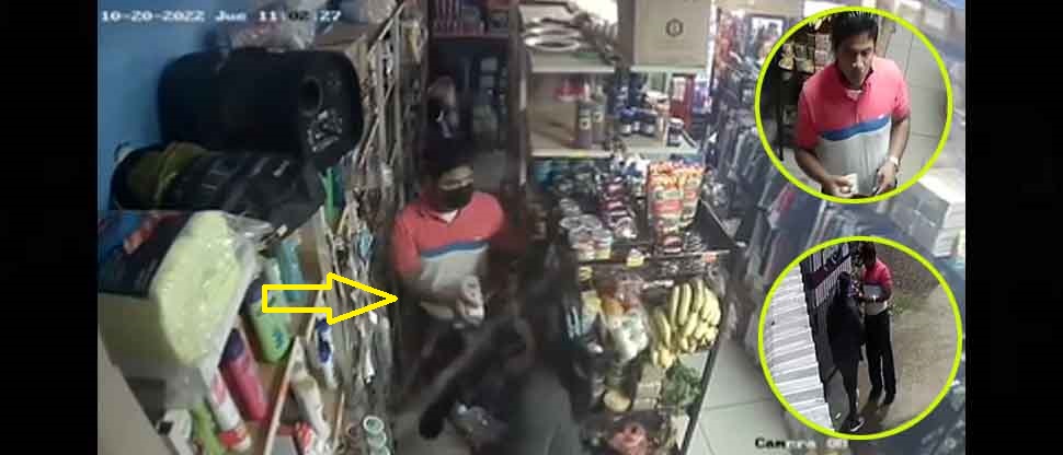 VIDEOS: Captan a sujetos que hurtan productos en comercios de playas de La Libertad