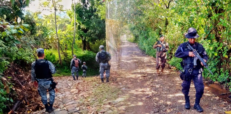 Agentes de la STO patrullan zonas rurales en busca de pandilleros que huyen de la justicia