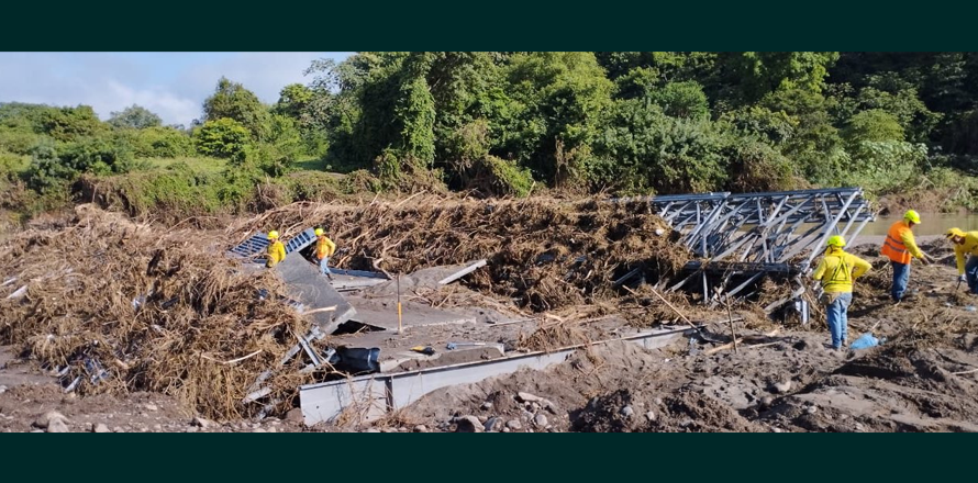 MOP interviene más de 20 puentes dañados por lluvias