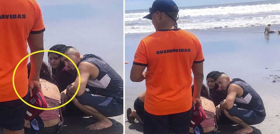 Rescatan a mujer en estado de ebriedad que se estaba ahogando en la playa San Diego