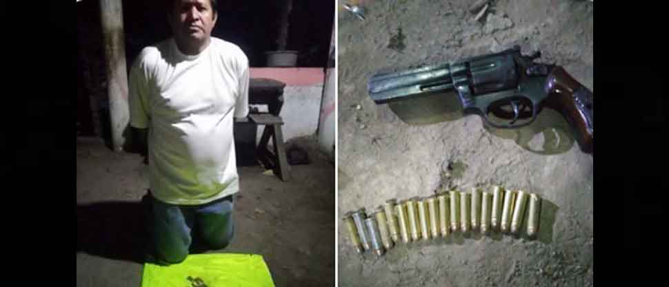 Arrestan a sujeto que circulaba armado en calles de Cabañas