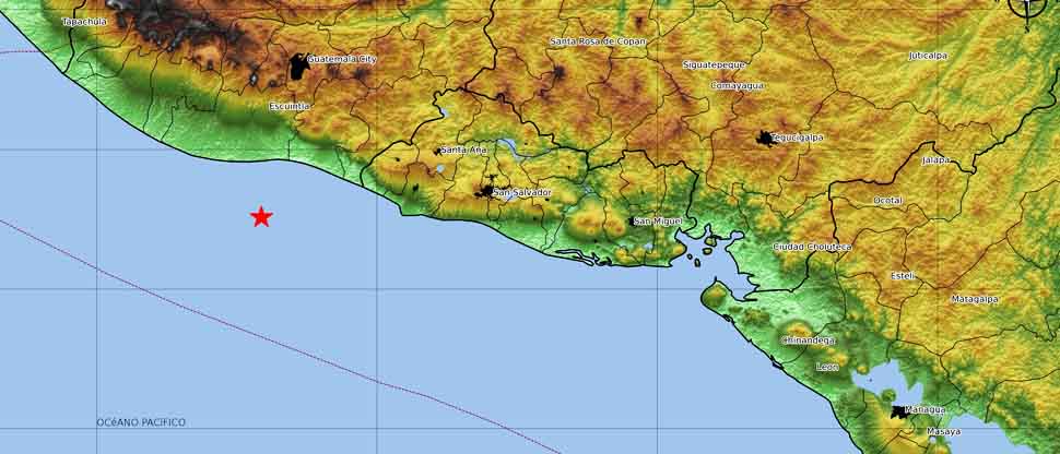 Sismo sacude parte del territorio de Guatemala y es sensible en El Salvador, este domingo
