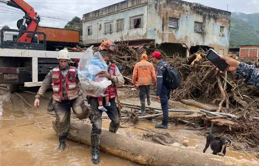 Tragedia en Venezuela, 18 fallecidos y decenas de desaparecidos en Aragua por lluvias
