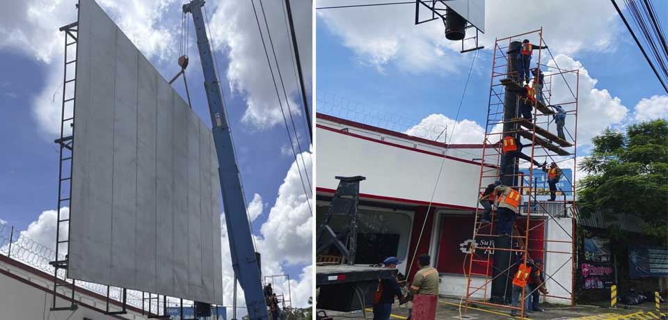 Advierten sanciones por colocar vallas publicitarias no autorizadas en San Salvador