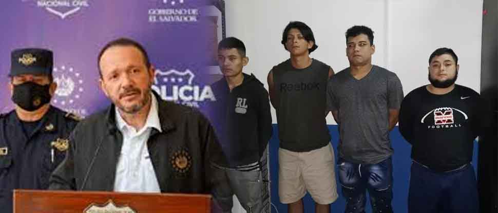Ministro Villatoro destaca captura de cuatro pandilleros de la clica Fulton Locos Salvatruchos