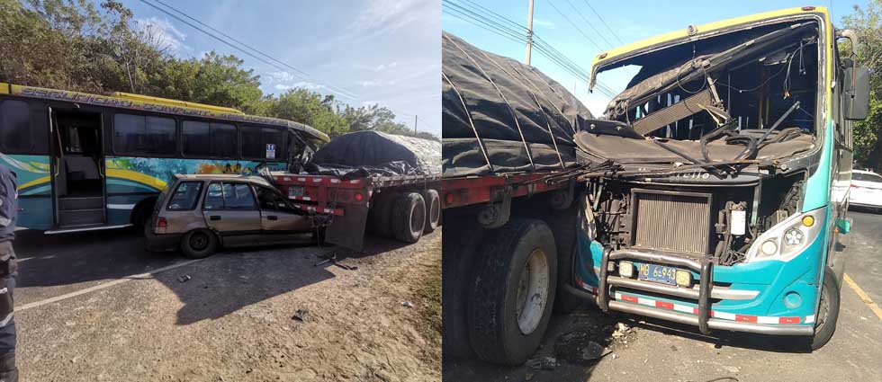 Al menos 10 lesionados tras fuerte accidente de tránsito sobre la carretera Litoral