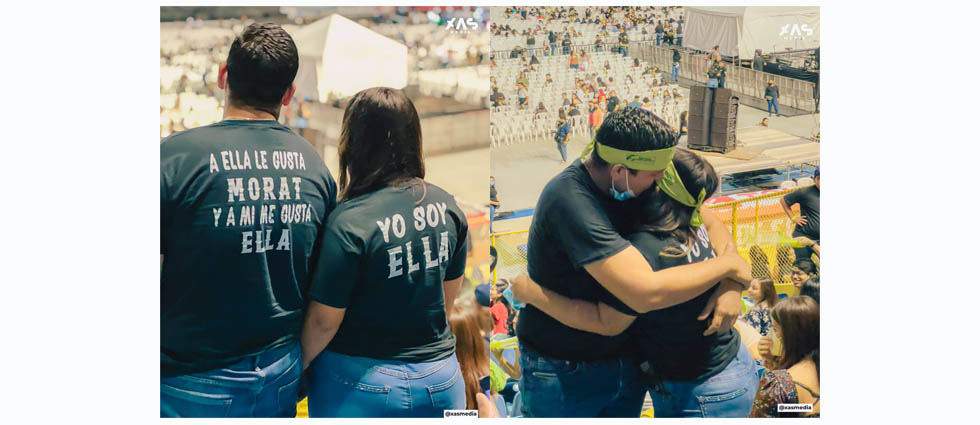 El amor se apodera de pareja salvadoreña previo al concierto de Morat