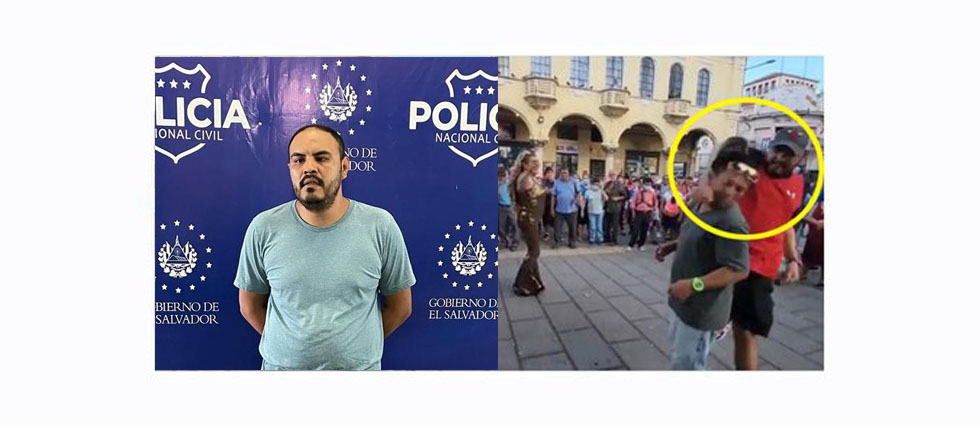 Policías capturan al sujeto que golpeó bruscamente a un anciano en el parque Libertad