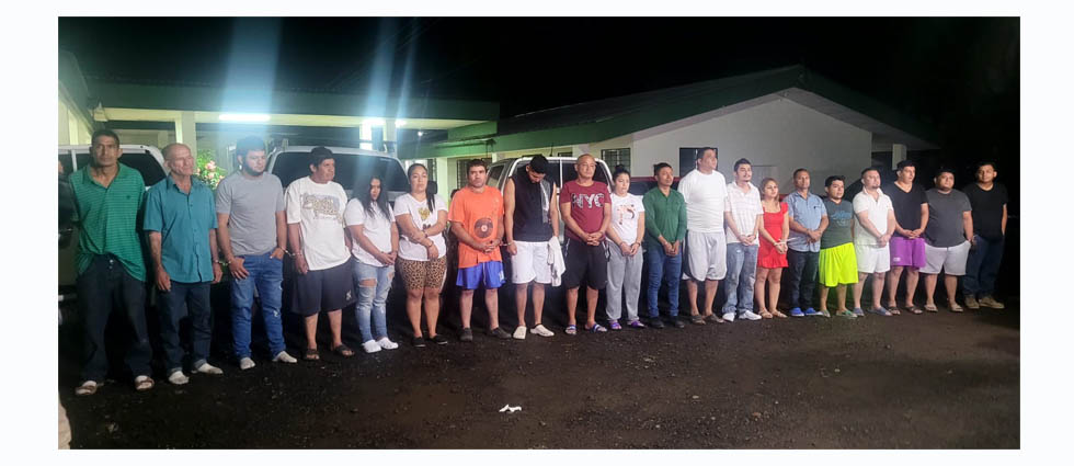 Operativo policial deja la captura de más de 50 terroristas de la MS-13 y Barrio 18