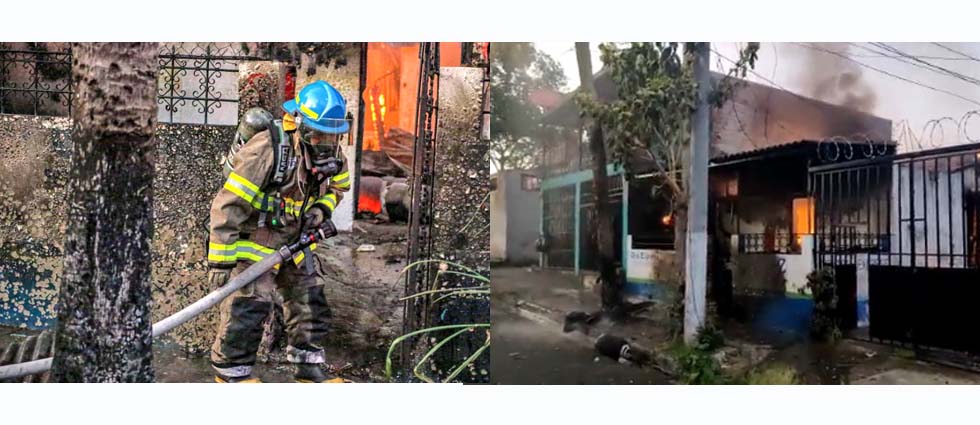 Persona acaba con quemaduras de tercer grado tras incendio en vivienda donde vendían gas
