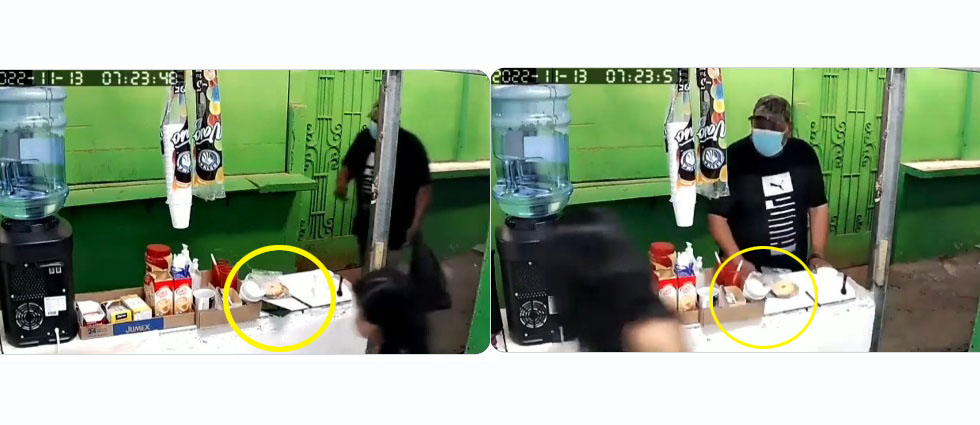 Viralizan video de hombre que hurtó teléfono celular en mercado de Ilopango