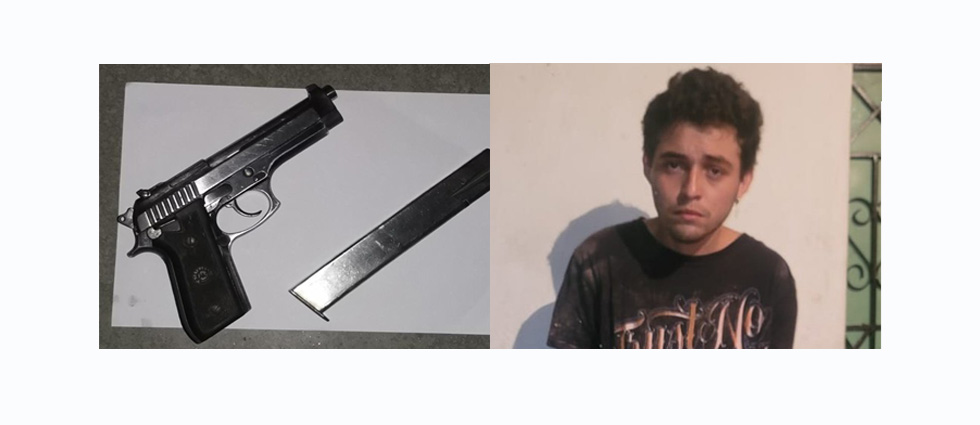 Arrestan a sujeto perfilado como colaborador de la MS tras hallarle un arma y municiones