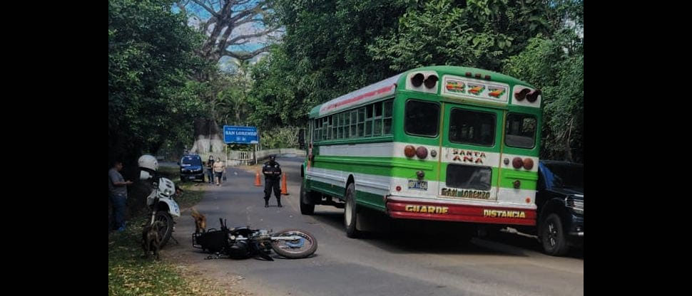 Capturan a motorista de bus de la ruta 277 tras lesionar a motociclista y su acompañante