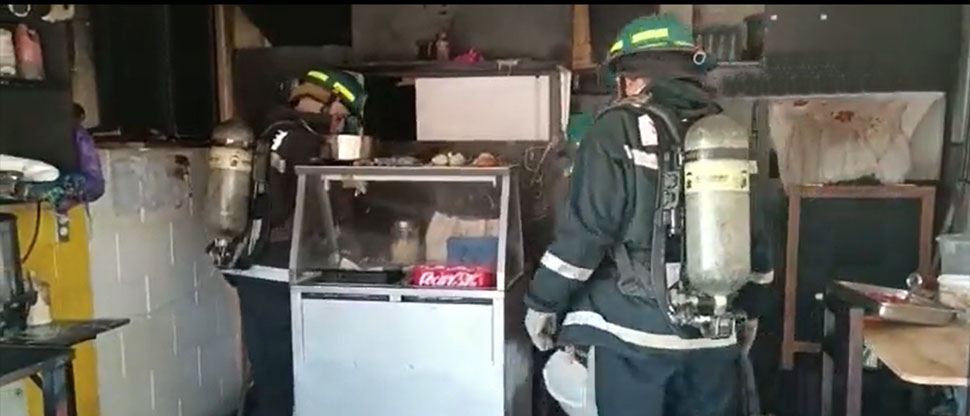 Una persona sufre quemaduras de segundo grado tras incendio en comedor en Antiguo Cuscatlán