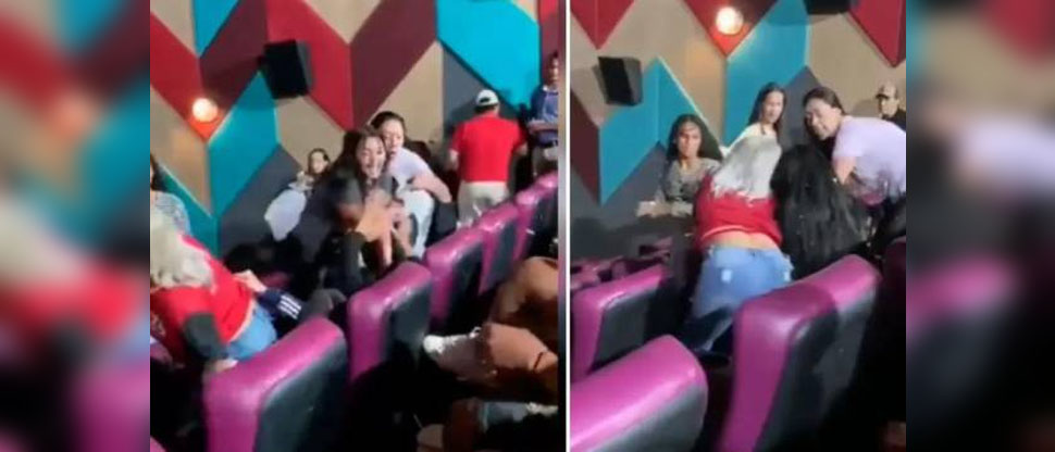 Intolerancia: Seis mujeres convierten sala de cine en ring de boxeo y se van a los golpes