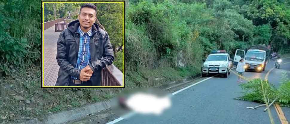Él era Erick, motociclista que falleció al accidentarse esta mañana en carretera a Jayaque