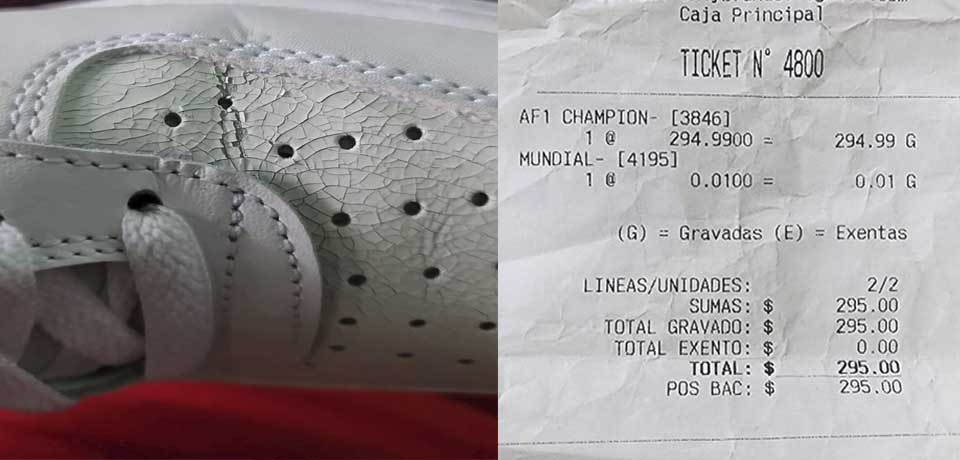 Denuncia: Salvadoreño paga $295 por unos tenis que en menos de 24 horas se estaban despegando