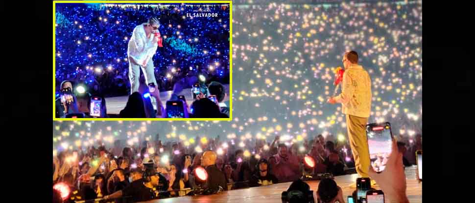Miles de salvadoreños abarrotaron el Cuscatlán para disfrutar del concierto de Bad Bunny