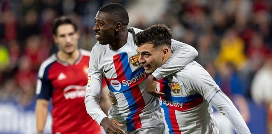 Apenas| El Barca gana al Osasuna y se coloca líder